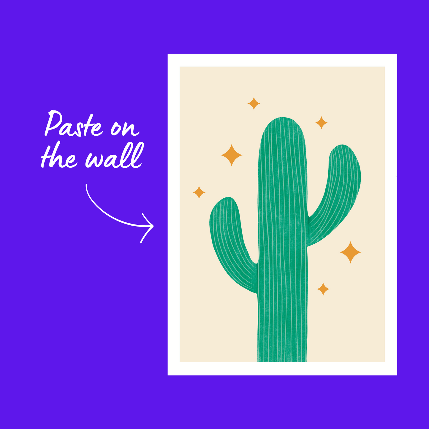 Cactus Poster I Desert Art Print for Wall Decor I Unframed