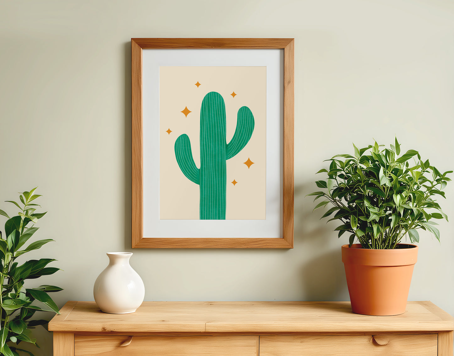 Cactus Poster I Desert Art Print for Wall Decor I Unframed