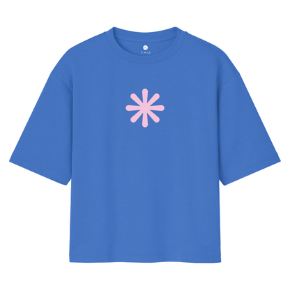 Asterisk - Unisex Oversized T-shirt Blue