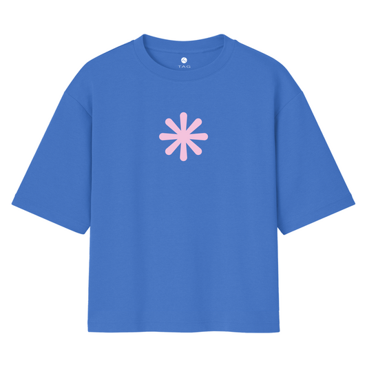 Asterisk - Unisex Oversized T-shirt Blue